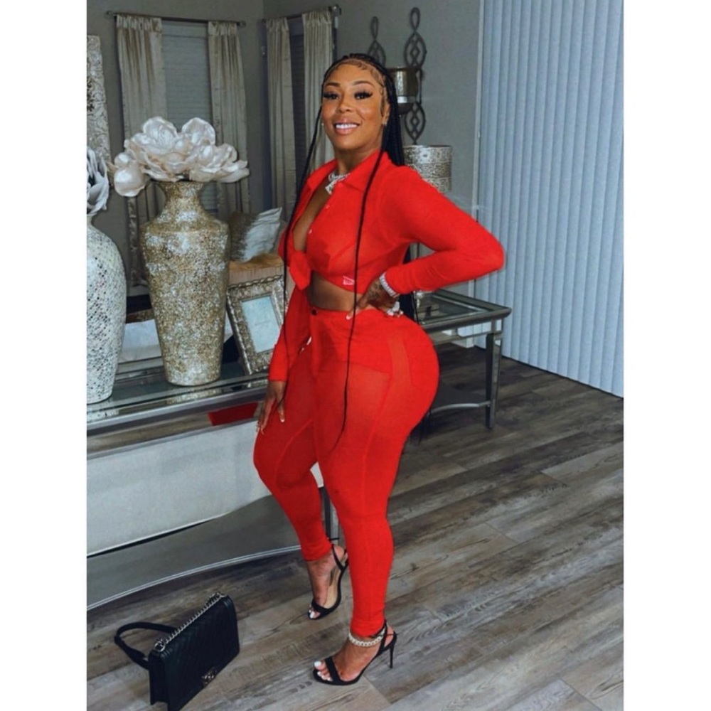 Red two piece